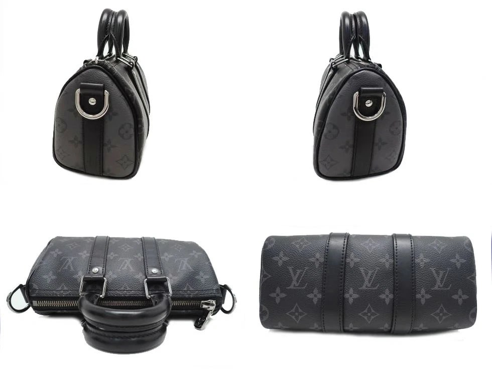 LOUIS VUITTON MONOGRAM ECLIPSE KEEPALL BANDOULI?RE 25 - 3