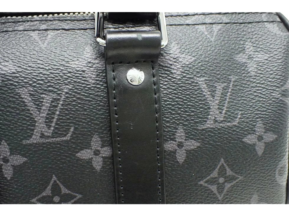 LOUIS VUITTON MONOGRAM ECLIPSE KEEPALL BANDOULI?RE 25 - 6