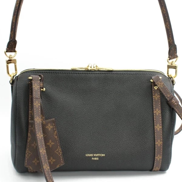 LOUIS VUITTON EXPRESS PM MONOGRAM CALF/MONOGRAM CANVAS: Louis Vuitton Express PM Monogram Calf/Monogram Canvas Brand: Louis Vuitton Type/Style: Handbag Material: Calfskin/Monogram Canvas Color: Black Size: W:26.5cm ? H:16cm ? D:13.5cm Accessories: None