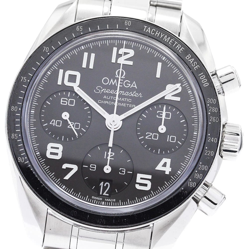 OMEGA SPEEDMASTER DATE CHRONOGRAPH AT LADIES WATCH: OMEGA Speedmaster Date Chronograph AT Ladies Watch Brand: OMEGA Type/Style: Wristwatch Material: Band Material Stainless Steel, Case Material Stainless Steel / Stainless Steel Color: Band Color