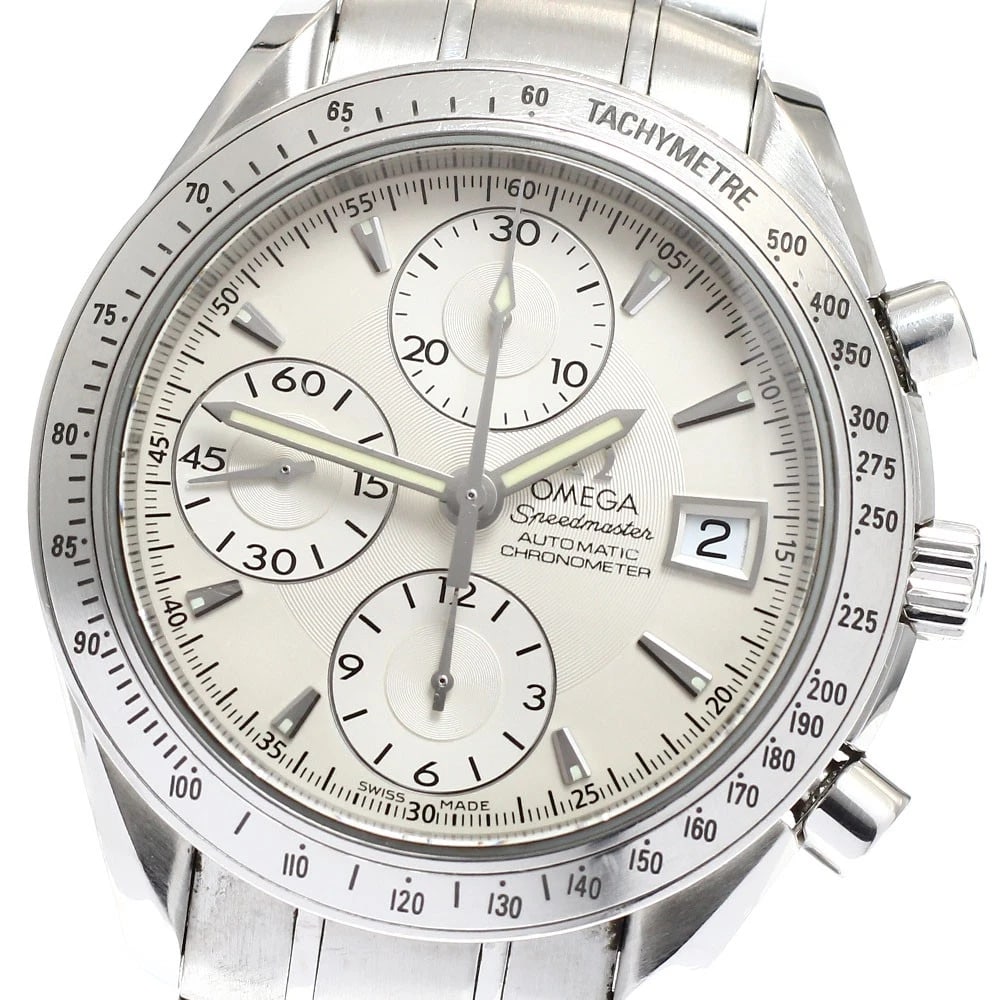 OMEGA SPEEDMASTER CHRONOGRAPH SILVER DIAL AUTOMATIC WATCH: OMEGA Speedmaster Chronograph Silver Dial Automatic Watch Brand: OMEGA Type/Style: Wristwatch Material: Band Material Stainless Steel, Case Material Stainless Steel / Stainless Steel Color: Band Color