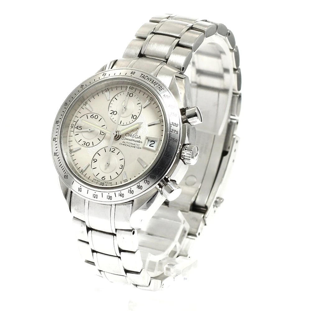 OMEGA SPEEDMASTER CHRONOGRAPH SILVER DIAL AUTOMATIC WATCH - 2