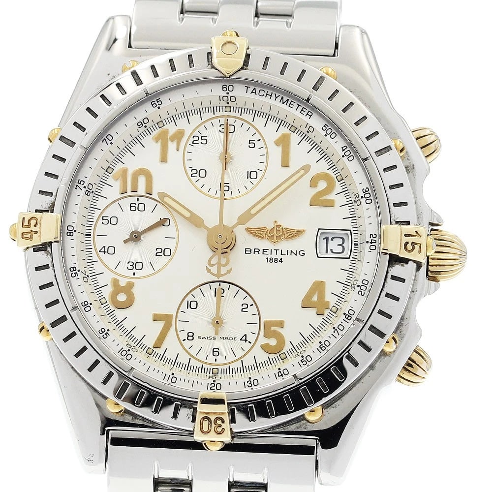 BREITLING CHRONOMAT CHRONOGRAPH WHITE AUTOMATIC WATCH: BREITLING Chronomat Chronograph white Automatic Watch Brand: BREITLING Type/Style: Wristwatch Material: Band Material Stainless Steel, Case Material stainless Steel /stainless steel Color: Band Color