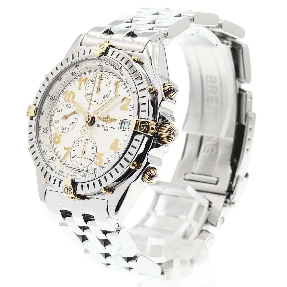 BREITLING CHRONOMAT CHRONOGRAPH WHITE AUTOMATIC WATCH - 2