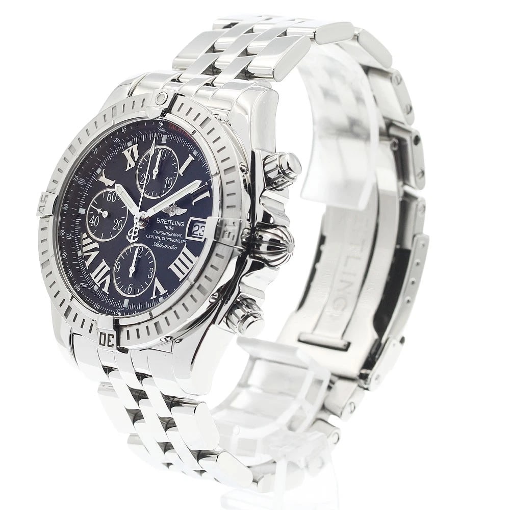 BREITLING CHRONOMAT BLACK AUTOMATIC WATCH - 2