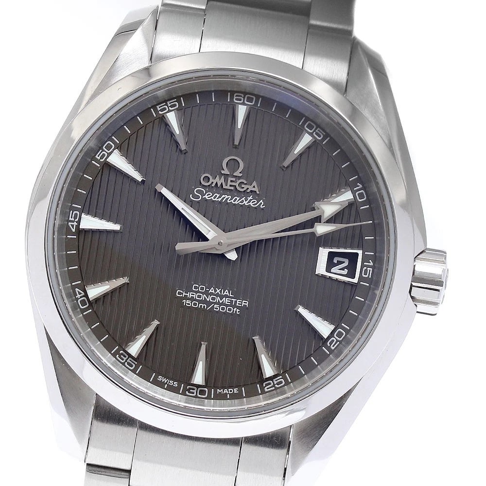 OMEGA SEAMASTER AQUA TERRA DATE AUTOMATIC WATCH: OMEGA Seamaster Aqua Terra Date Automatic Watch Brand: OMEGA Type/Style: Wristwatch Material: Band Material Stainless Steel, Case Material Stainless Steel / Stainless Steel Color: Band Color Silver,