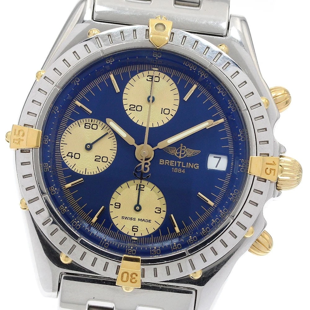 BREITLING CHRONOMAT DATE NAVY AUTOMATIC WATCH: BREITLING Chronomat Date Navy Automatic Watch Brand: BREITLING Type/Style: Wristwatch Material: Band Material Stainless Steel, Case Material Stainless Steel / Stainless Steel Color: Band Color