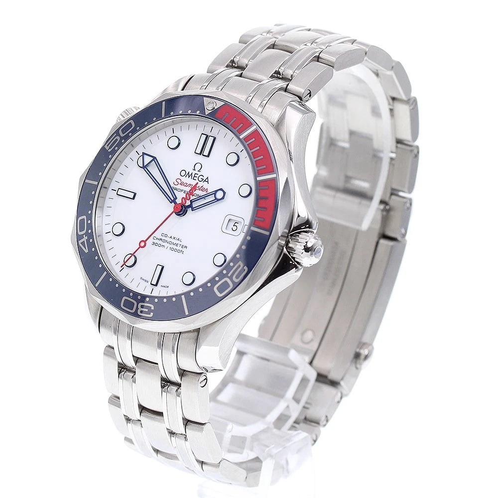 OMEGA SEAMASTER WHITE DIAL AUTOMATIC WATCH - 2