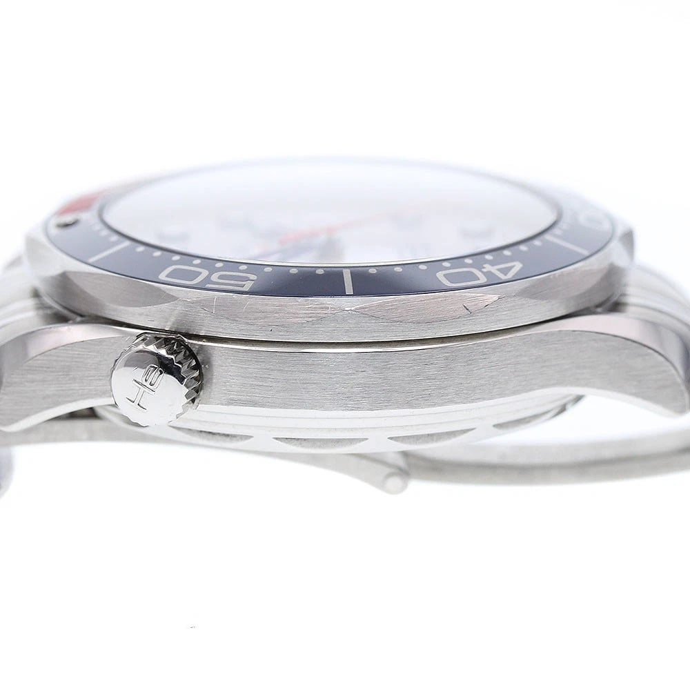 OMEGA SEAMASTER WHITE DIAL AUTOMATIC WATCH - 5