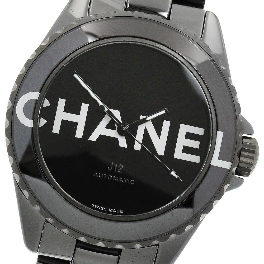 CHANELWANTED DE CHANEL BLACK CERAMIC AUTOMATIC WATCH: CHANELWanted de Chanel Black ceramic Automatic Watch Brand: CHANEL Type/Style: Wristwatch Material: Band Material Ceramic / Stainless Steel, Case Material Ceramic / Stainless Steel Color: Band Color
