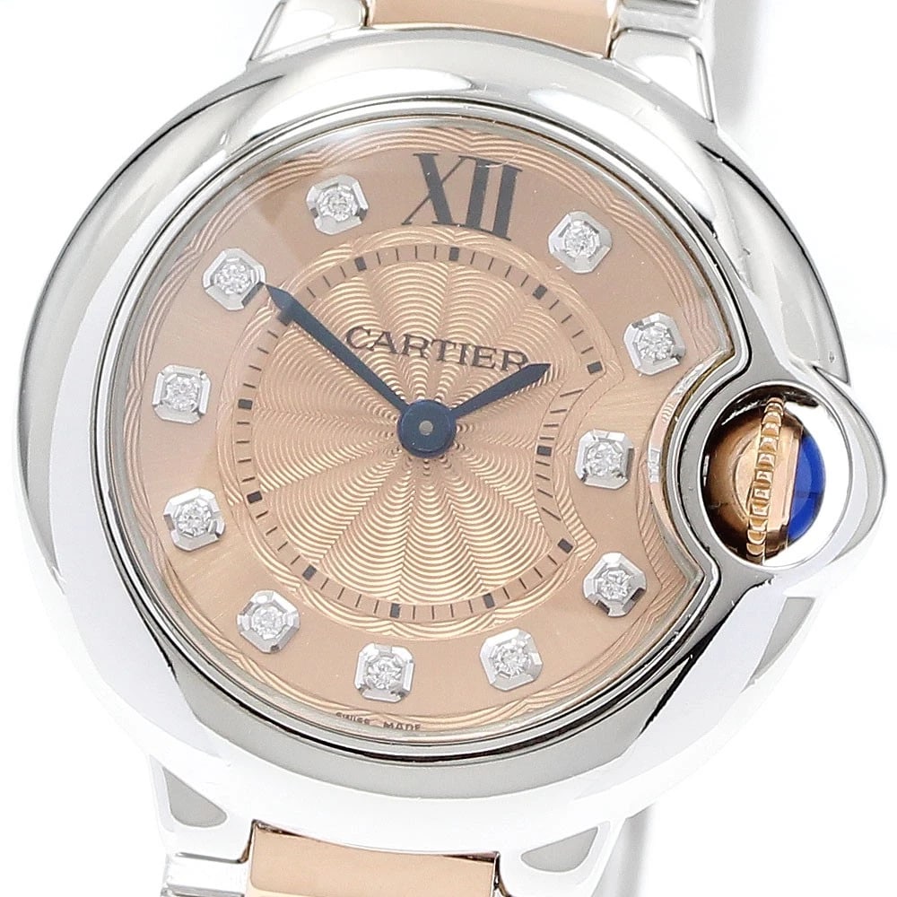 CARTIER BARON BLUE DIAMOND WATCH: CARTIER Baron blue diamond Watch Brand: CARTIER Type/Style: Wristwatch Material: Band Material Stainless Steel/K18PG, Case Material Stainless Steel/K18PG / Stainless Steel/K18PG Color: Band Color
