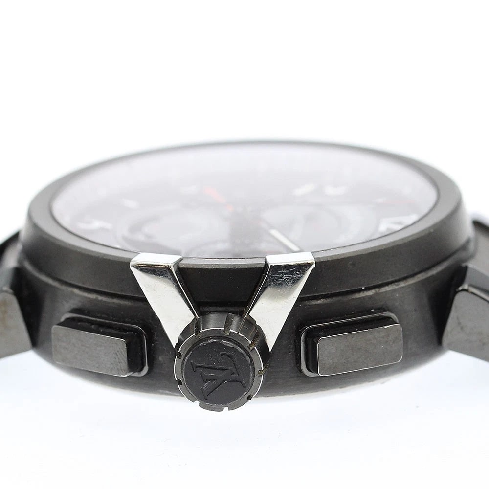 LOUIS VUITTON TAMBOUR EVOLUTION GMT AUTOMATIC WATCH - 3