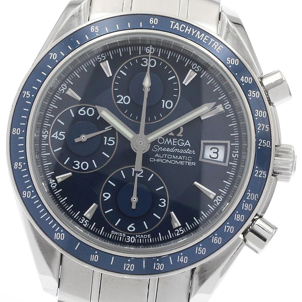 OMEGA SPEEDMASTER DATE CHRONOGRAPH AUTOMATIC WATCH: OMEGA Speedmaster Date Chronograph Automatic Watch Brand: OMEGA Type/Style: Wristwatch Material: Band Material Stainless Steel, Case Material Stainless Steel / Stainless Steel Color: Band Color