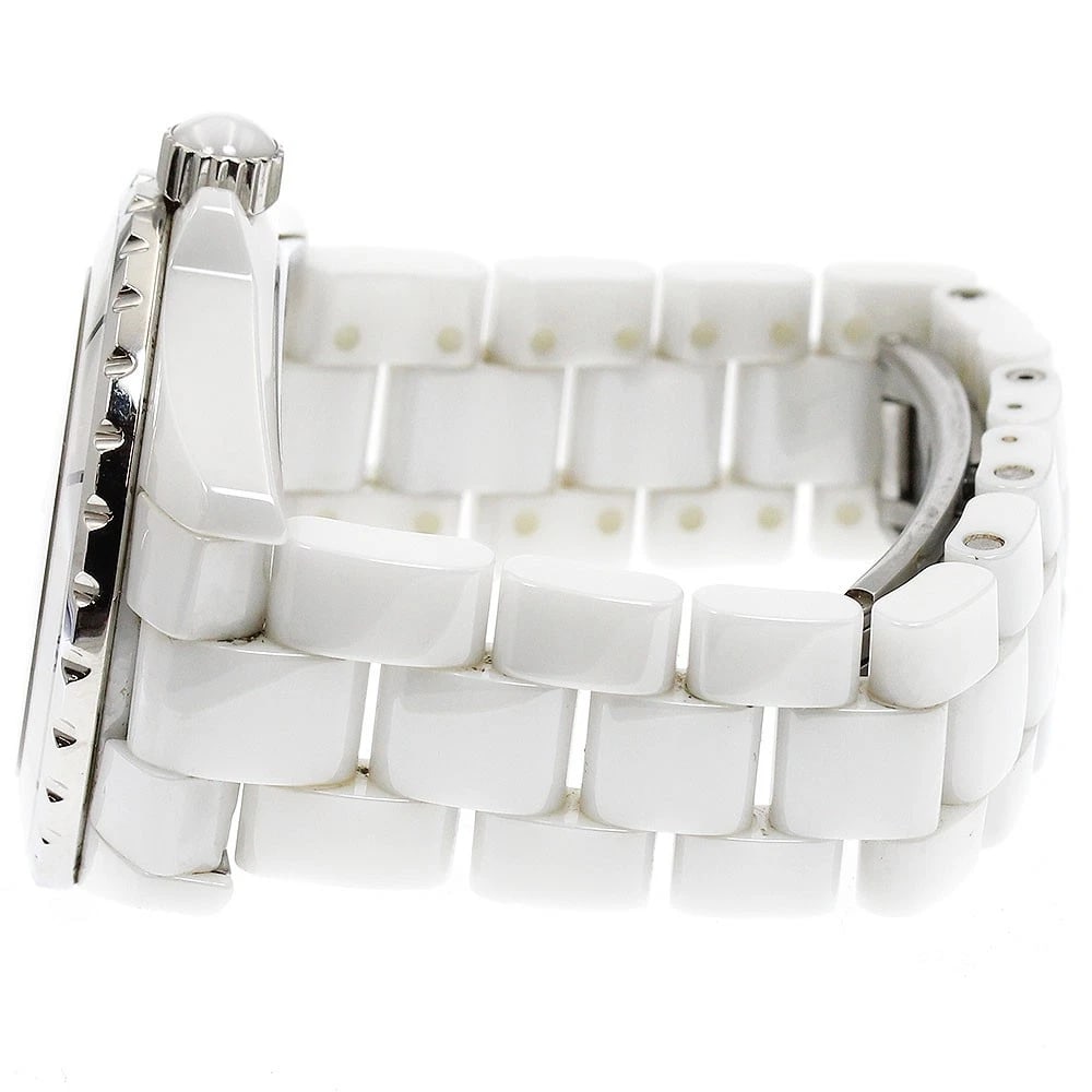 CHANEL J12 WHITE CERAMIC AUTOMATIC WATCH - 3