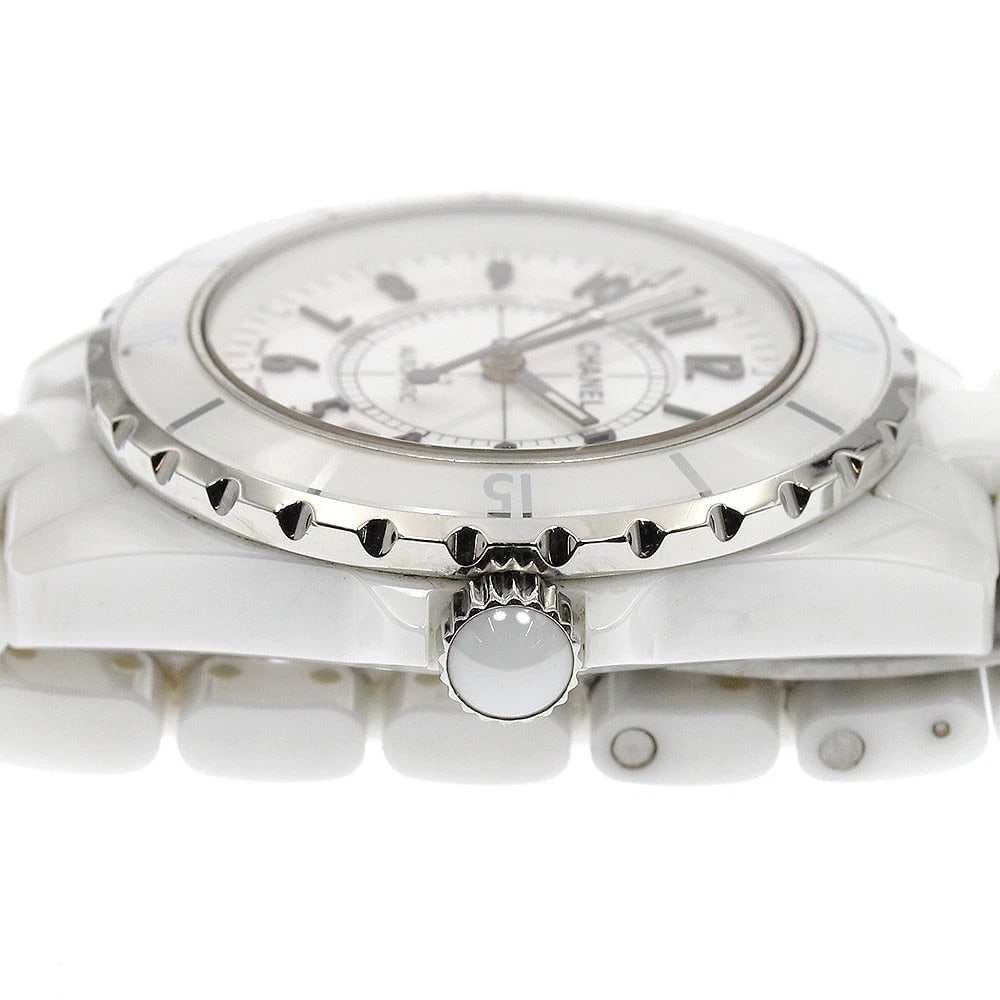 CHANEL J12 WHITE CERAMIC AUTOMATIC WATCH - 4