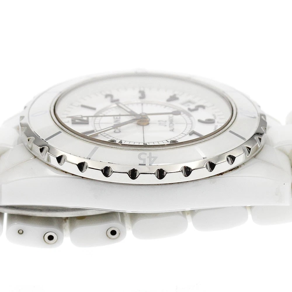 CHANEL J12 WHITE CERAMIC AUTOMATIC WATCH - 5