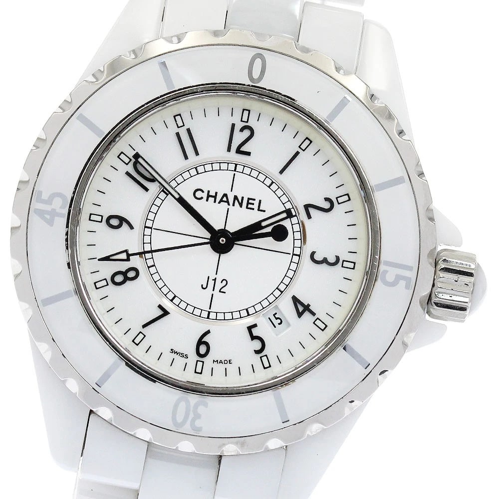 CHANEL WHITE CERAMIC DATE WHITE DIAL QUARTZ LADIES WATCH: CHANEL White ceramic date white Dial Quartz Ladies Watch Brand: CHANEL Type/Style: Wristwatch Material: Band Material Ceramic / Stainless Steel, Case Material Ceramic / Stainless Steel Color: Band
