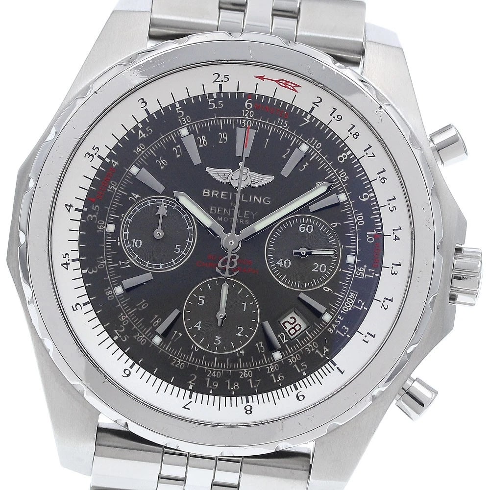 BREITLING BENTLEY MOTORS T SPEED CHRONOGRAPH AUTOMATIC WATCH: BREITLING Bentley Motors T Speed Chronograph Automatic Watch Brand: BREITLING Type/Style: Wristwatch Material: Band Material Stainless Steel, Case Material Stainless Steel / Stainless Steel Color: Ban