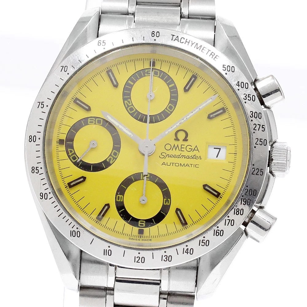 OMEGA SPEEDMASTER DATE MICHAEL SCHUMACHER AUTOMATIC WATCH: OMEGA Speedmaster Date Michael Schumacher Automatic Watch Brand: OMEGA Type/Style: Wristwatch Material: Band Material Stainless Steel, Case Material Stainless Steel / Stainless Steel Color: Band