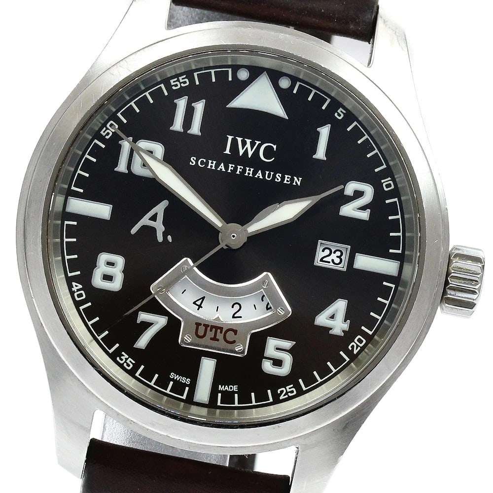 IWC SCHAFFHAUSEN PILOT'S WATCH ANTOINE DE SAINT EXUPRY AT MEN'S, WATCH: IWC SCHAFFHAUSEN Pilot's Watch Antoine de Saint Exup?ry AT Men's, Watch Brand: IWC SCHAFFHAUSEN Type/Style: Wristwatch Material: Band Material leather, Case Material Stainless Steel / leather Color: