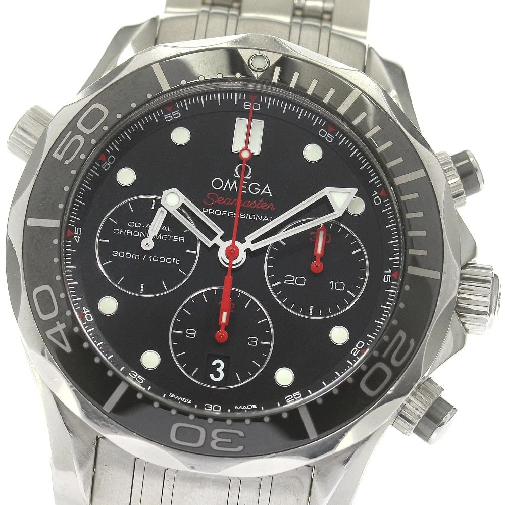 OMEGA SEAMASTER300 CO-AXIAL CHRONOGRAPH AT MEN'S, WATCH: OMEGA Seamaster300 Co-Axial Chronograph AT Men's, Watch Brand: OMEGA Type/Style: Wristwatch Material: Band Material Stainless Steel, Case Material Stainless Steel / Stainless Steel Color: Band Color