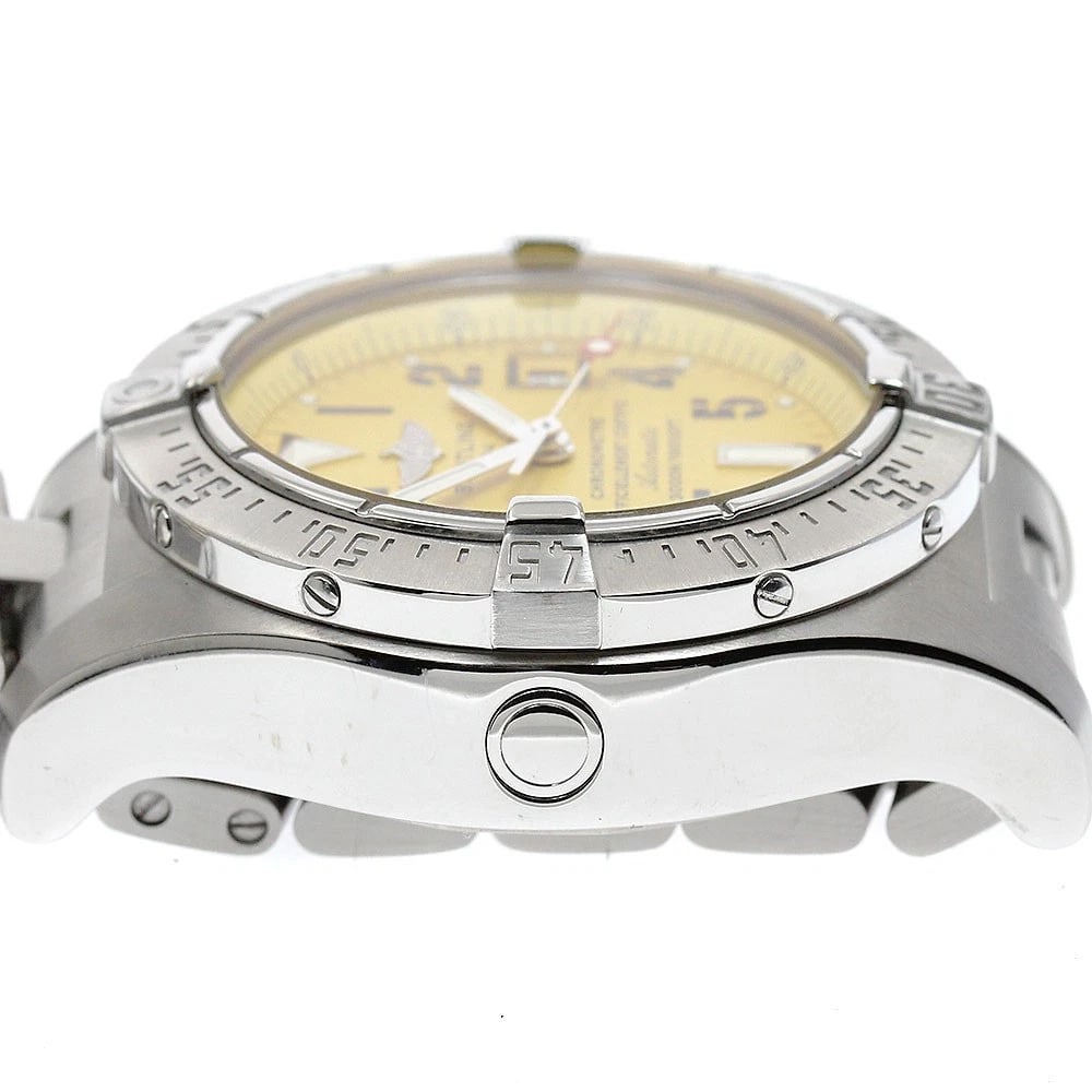 BREITLING AVENGER DATE YELLOW AUTOMATIC WATCH - 5