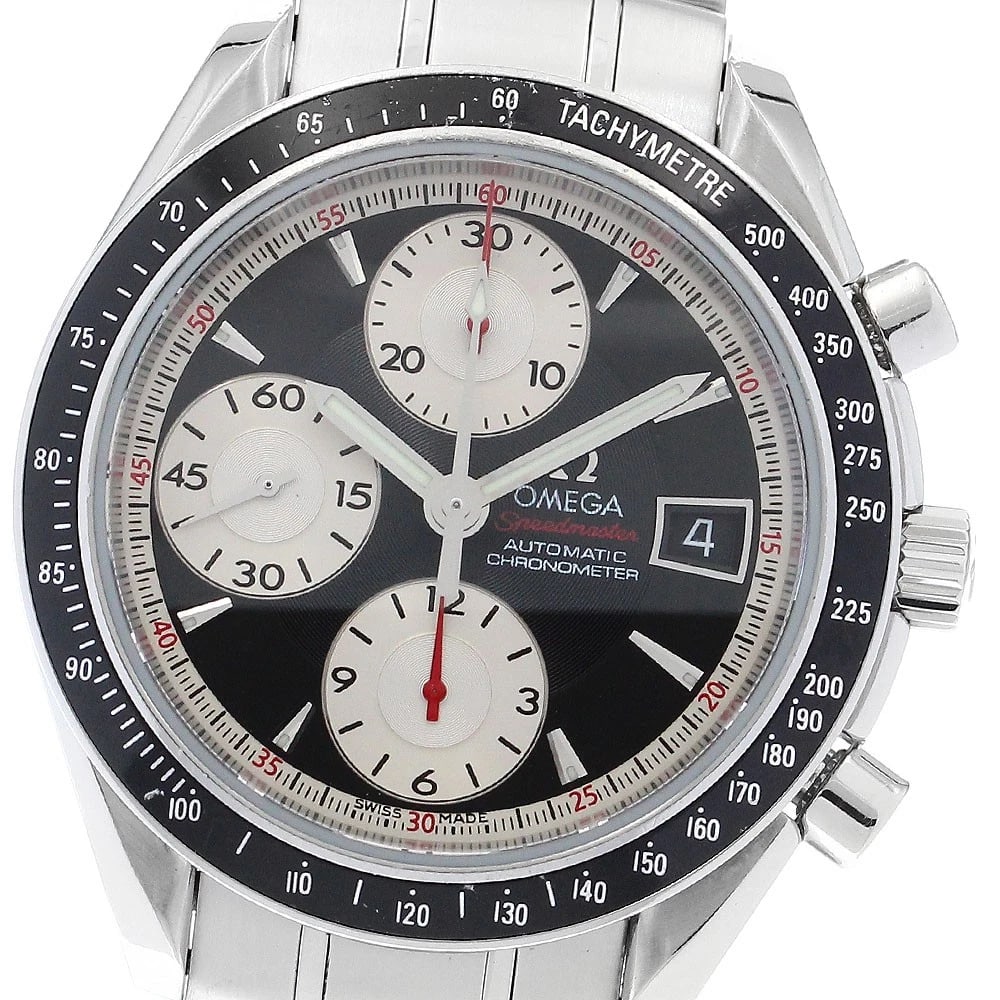 OMEGA SPEEDMASTER DATE CHRONOGRAPH AUTOMATIC WATCH: OMEGA Speedmaster Date Chronograph Automatic Watch Brand: OMEGA Type/Style: Wristwatch Material: Band Material Stainless Steel, Case Material Stainless Steel / Stainless Steel Color: Band Color