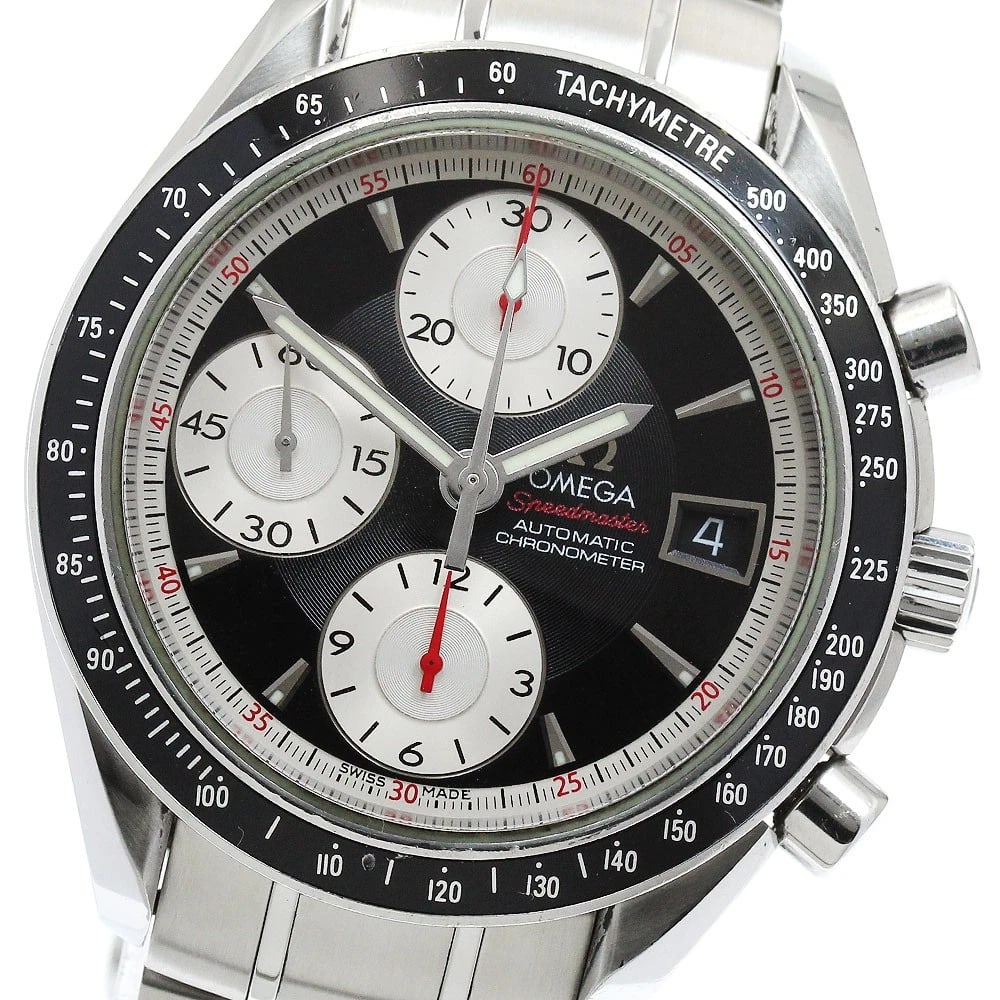 OMEGA SPEEDMASTER DATE CHRONOGRAPH AUTOMATIC WATCH: OMEGA Speedmaster Date Chronograph Automatic Watch Brand: OMEGA Type/Style: Wristwatch Material: Band Material Stainless Steel, Case Material Stainless Steel / Stainless Steel Color: Band Color