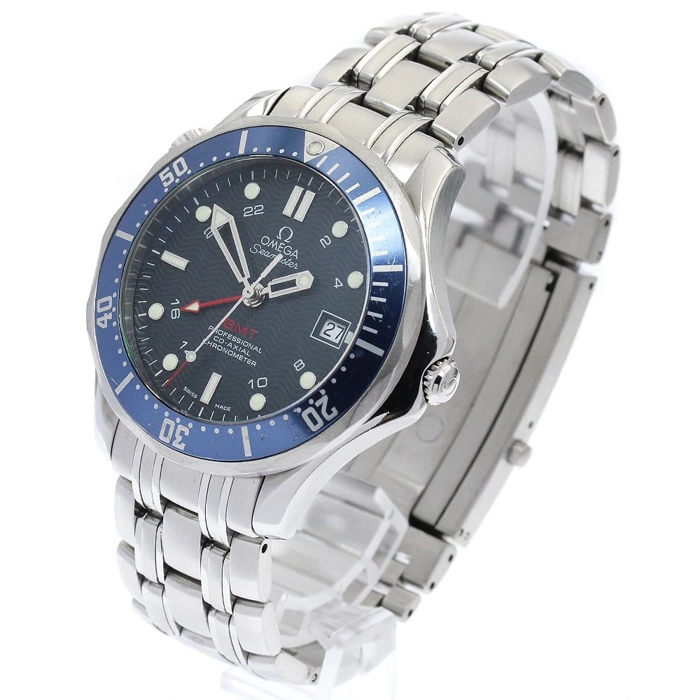 OMEGA SEAMASTER PRO DIVERS DATE GMT AUTOMATIC WATCH - 2