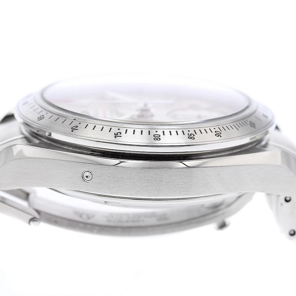OMEGA SPEEDMASTER DATE CHRONOGRAPH SILVER DIAL AUTOMATIC WATCH - 4