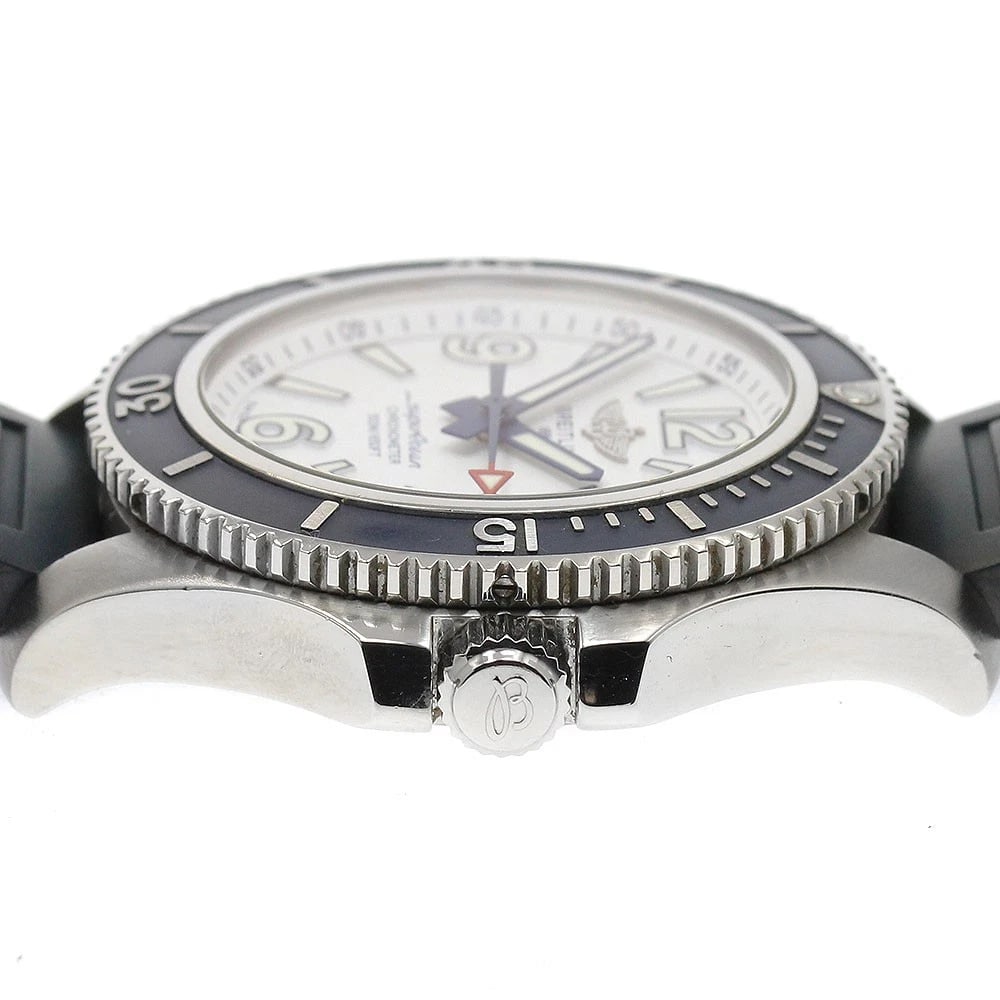BREITLING SUPER OCEAN DATE WHITE AUTOMATIC WATCH - 3
