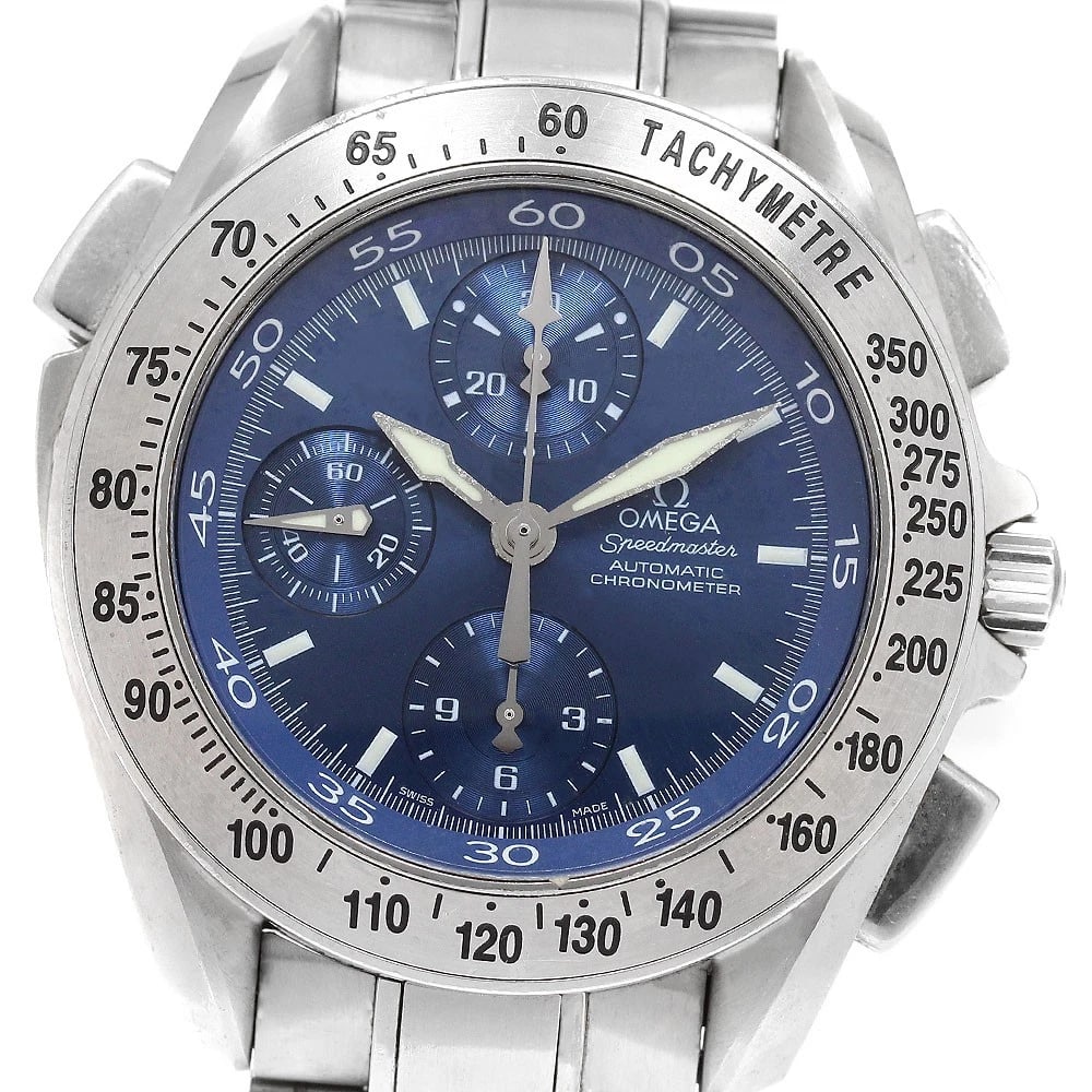 OMEGA SPEEDMASTER CHRONOGRAPH AT WATCH: OMEGA Speedmaster Chronograph AT Watch Brand: OMEGA Type/Style: Wristwatch Material: Band Material Stainless Steel, Case Material Stainless Steel / Stainless Steel Color: Band Color Silver, Dial