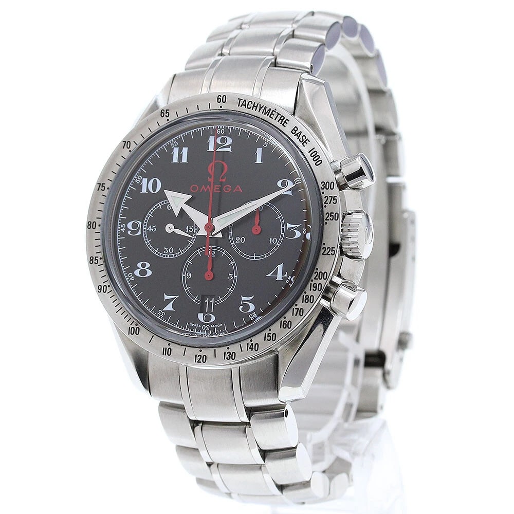 OMEGA SPEEDMASTER BLACK AUTOMATIC WATCH - 2
