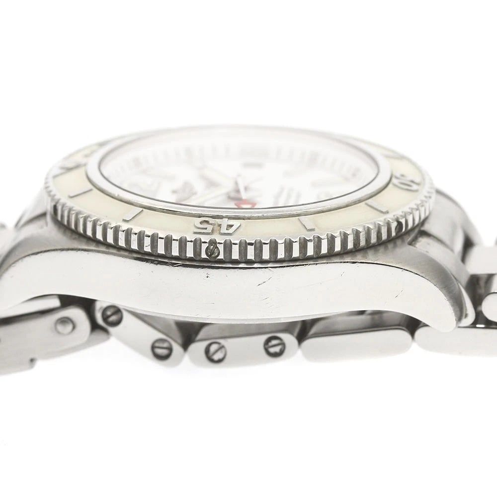 BREITLING SUPEROCEAN AUTOMATIC DATE WHITE WATCH - 4