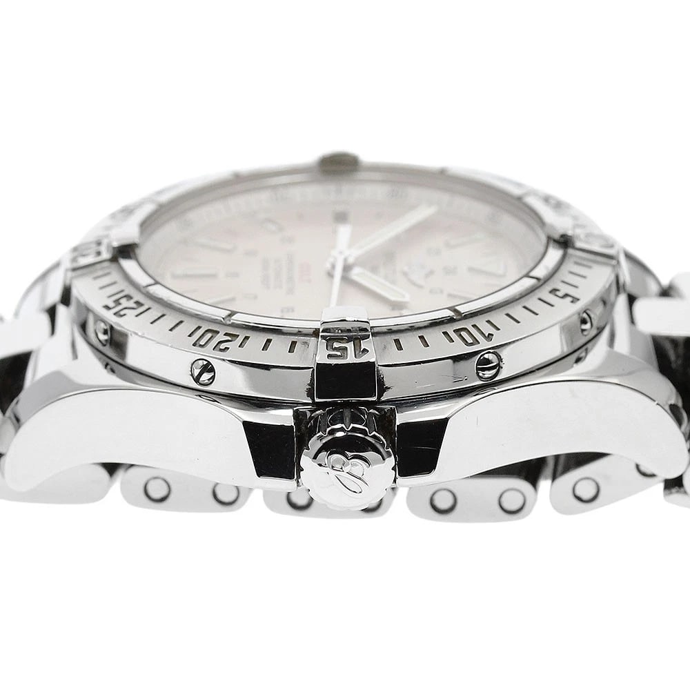 BREITLING COLT DATE SILVER DIAL AUTOMATIC WATCH - 4