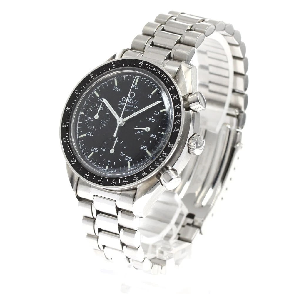 OMEGA SPEEDMASTER CHRONOGRAPH BLACK AUTOMATIC WATCH - 2