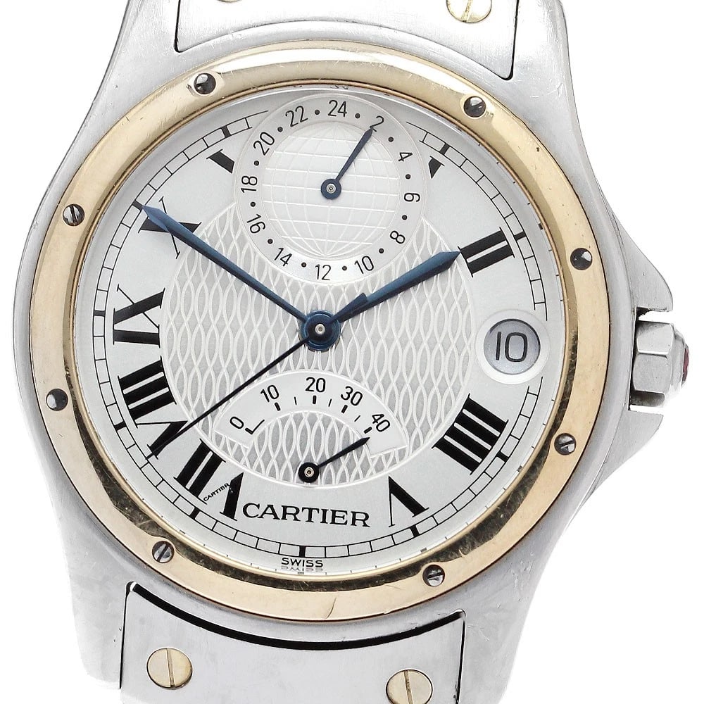 CARTIER SANTOS AUTOMATIC WATCH: CARTIER Santos Automatic Watch Brand: CARTIER Type/Style: Wristwatch Material: Band Material Stainless Steel/YG, Case Material Stainless Steel/YG / Stainless Steel/YG Color: Band Color Silver / Gold,