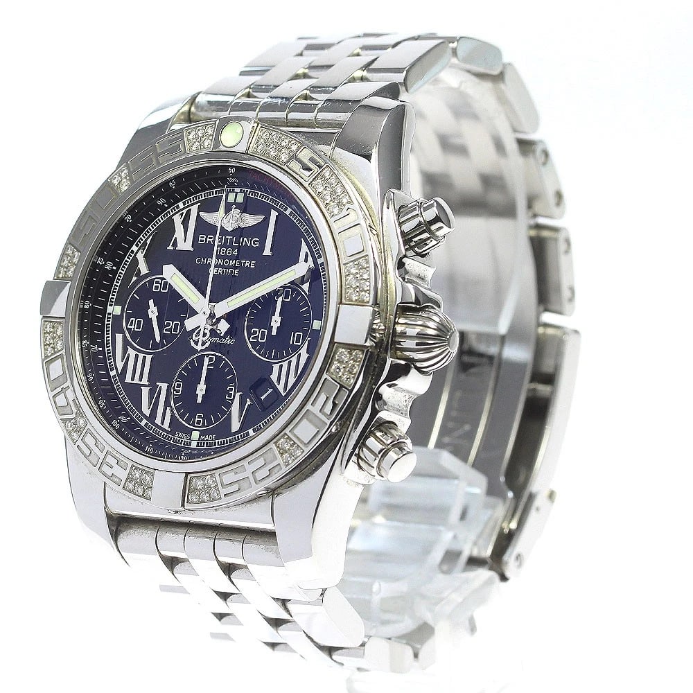 BREITLING CHRONOMAT DIAMOND BEZEL AUTOMATIC WATCH - 2