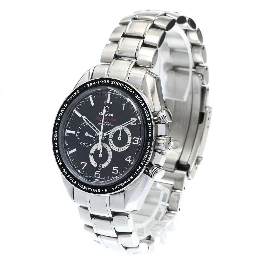 OMEGA SPEEDMASTER BLACK AUTOMATIC WATCH - 2