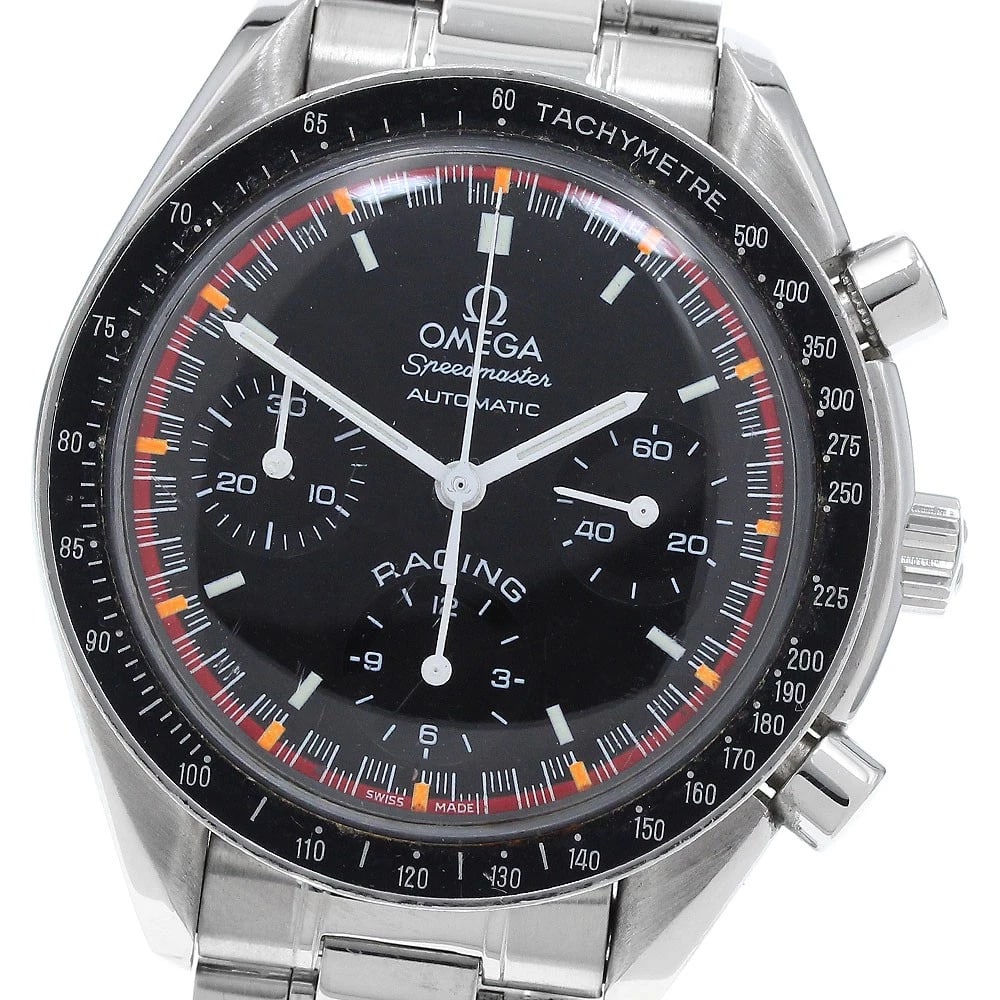 OMEGA SPEEDMASTER RACING MICHAEL SCHUMACHER AUTOMATIC WATCH: OMEGA Speedmaster Racing Michael Schumacher Automatic Watch Brand: OMEGA Type/Style: Wristwatch Material: Band Material Stainless Steel, Case Material Stainless Steel / Stainless Steel Color: Band