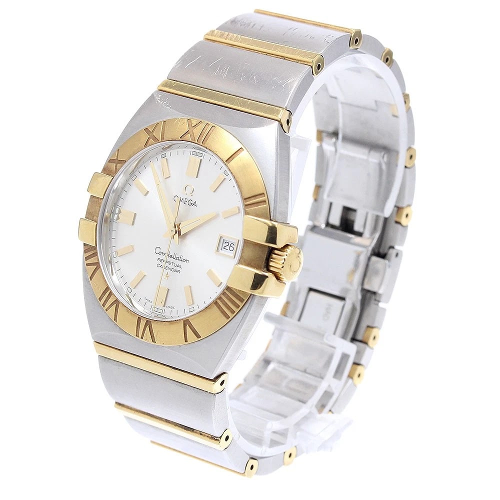 OMEGA CONSTELLATION DOUBLE EAGLE SILVER DIAL QUARTZ WATCH - 2