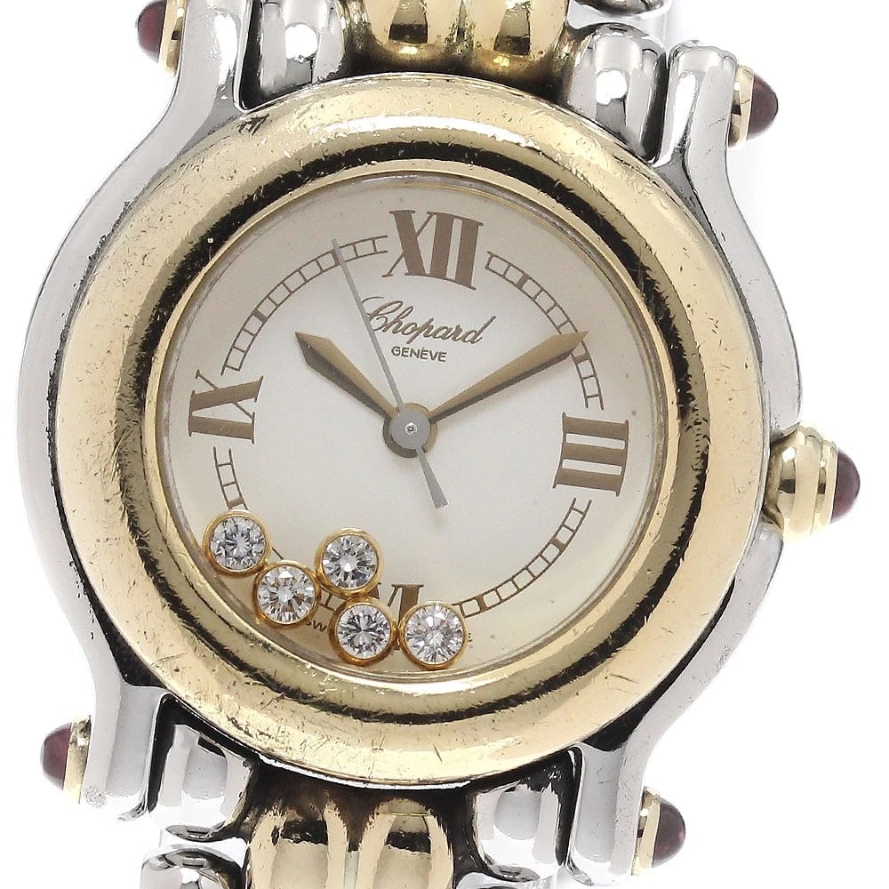 CHOPARD HAPPY SPORTS DIAMOND WHITE WATCH: Chopard Happy sports diamond white Watch Brand: Chopard Type/Style: Wristwatch Material: Band Material Stainless Steel/YG, Case Material stainless Steel /stainless steel Color: Band Color Silver /