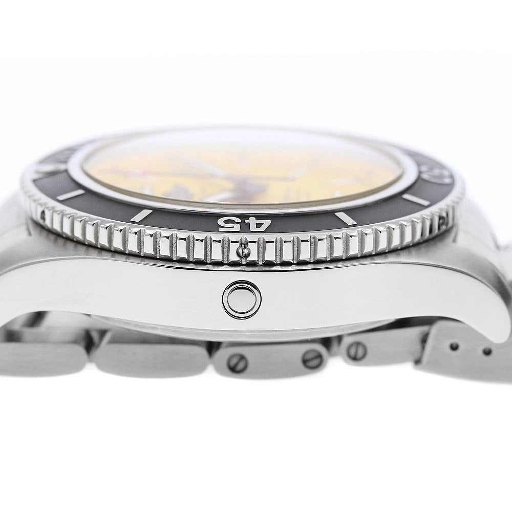BREITLING SUPER OCEAN DATE YELLOW AUTOMATIC WATCH - 5