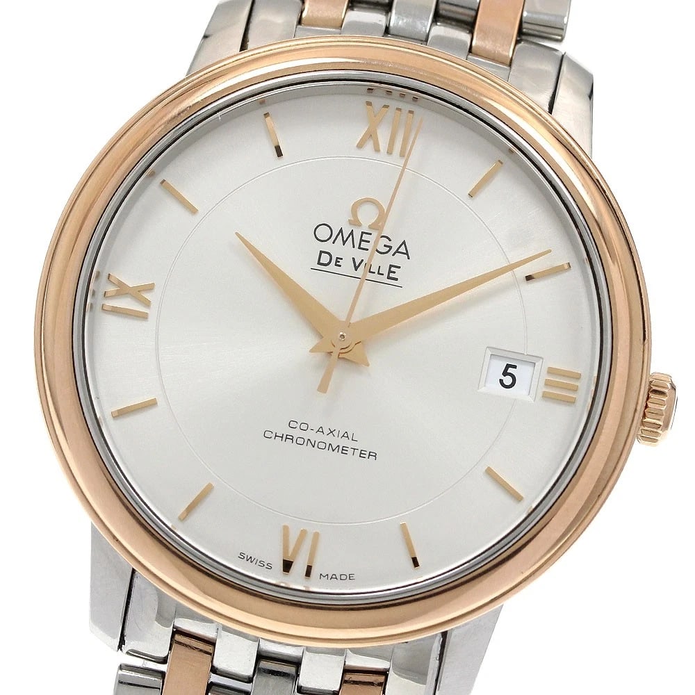 OMEGA DE VILLE PRESTIGE COAXIAL AUTOMATIC WATCH: OMEGA De Ville Prestige Coaxial Automatic Watch Brand: OMEGA Type/Style: Wristwatch Material: Band Material Stainless Steel/K18PG, Case Material Stainless Steel/K18PG / Stainless Steel/K18PG Color: