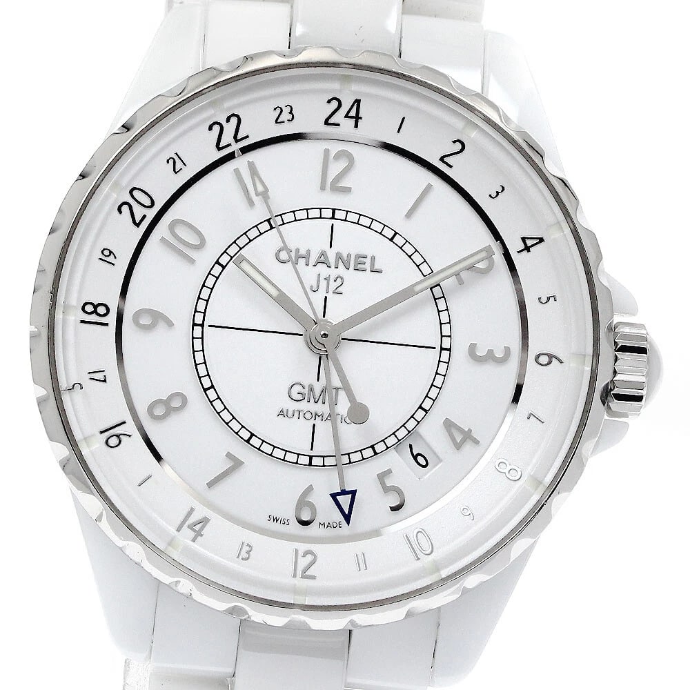 CHANEL J12 WHITE DIAL AUTOMATIC WATCH: CHANEL J12 white Dial Automatic Watch Brand: CHANEL Type/Style: Wristwatch Material: Band Material Ceramic / Stainless Steel, Case Material Ceramic / Stainless Steel Color: Band Color white, Dial Colo