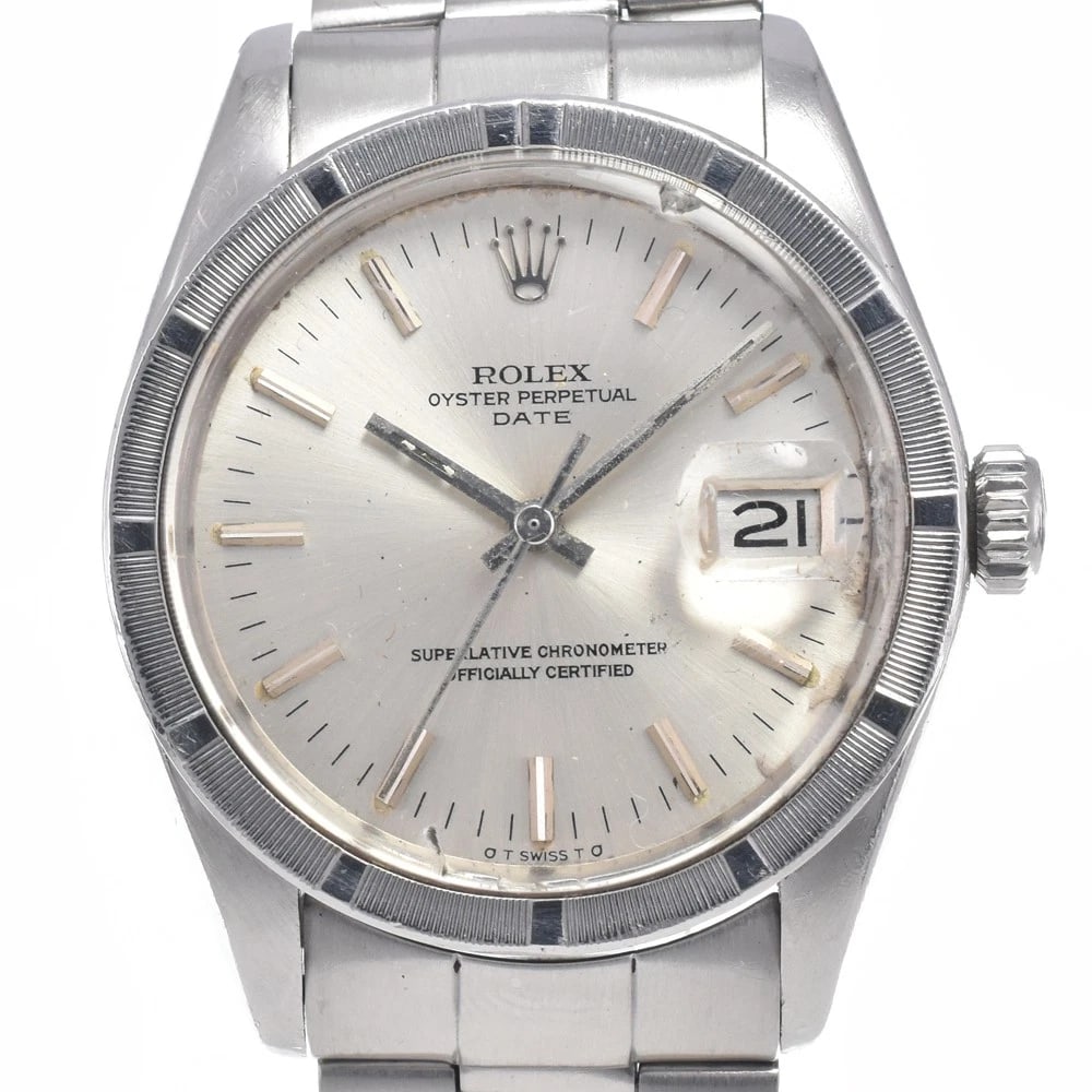 ROLEX OYSTER PERPETUAL DATE AUTOMATIC MEN'S WATCH: ROLEX Oyster perpetual date Automatic Men's Watch Brand: ROLEX Type/Style: Wristwatch Material: Band Material Stainless Steel, Case Material Stainless Steel Color: Band Color Silver, Dial Color Silver