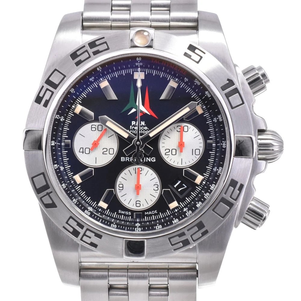 BREITLING CHRONO MAT 44 CHRONOGRAPH AUTOMATIC MEN'S WATCH: BREITLING Chrono mat 44 Chronograph Automatic Men's Watch Brand: BREITLING Type/Style: Wristwatch Material: Band Material Stainless Steel, Case Material Stainless Steel Color: Band Color Silver, Dial 