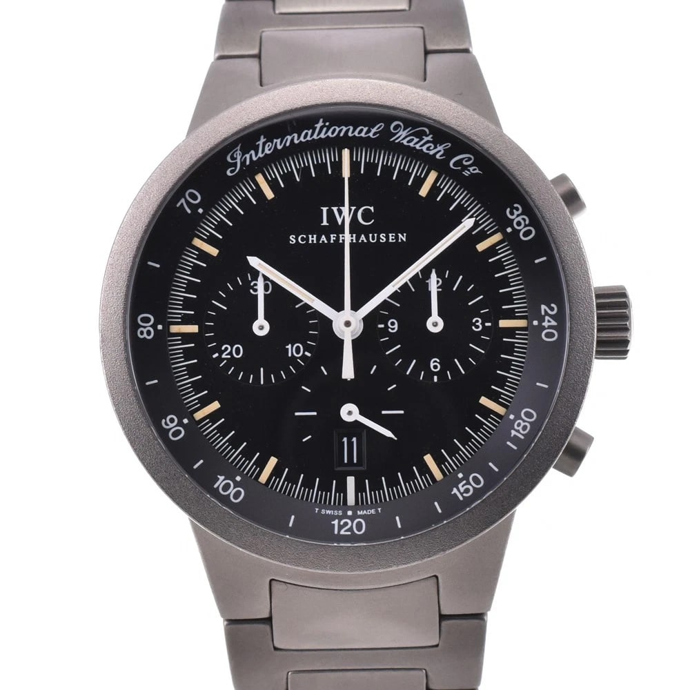 IWC SCHAFFHAUSEN QUARTZ MEN'S WATCH: IWC SCHAFFHAUSEN Quartz Men's Watch Brand: IWC SCHAFFHAUSEN Type/Style: Wristwatch Material: Band Material titanium, Case Material titanium Color: Band Color Silver, Dial Color black, Case Color