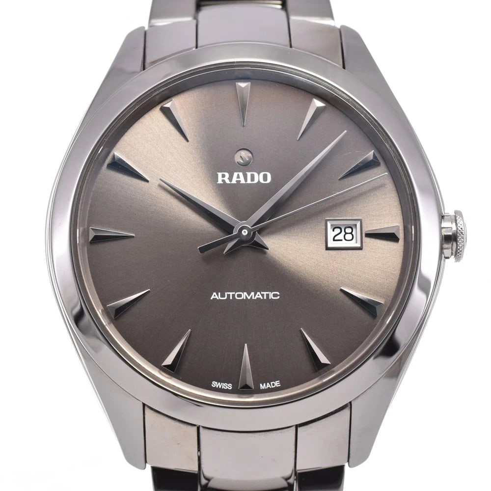 RADO HYPER CHROME CERAMIC BROWN DIAL AUTOMATIC MEN'S WATCH: RADO Hyper chrome ceramic Brown Dial Automatic Men's Watch Brand: RADO Type/Style: Wristwatch Material: Band Material ceramic, Case Material ceramic Color: Band Color Silver, Dial Color Brown, Case