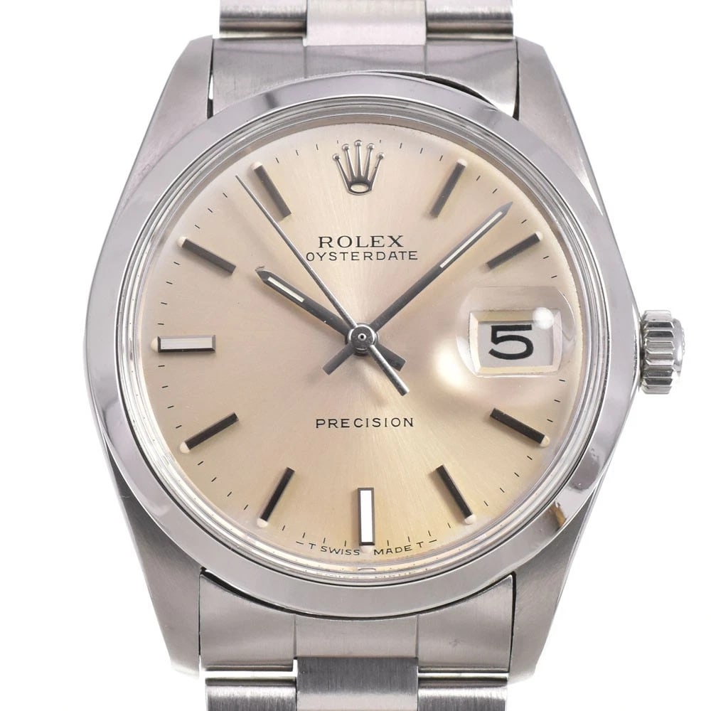ROLEX OYSTER DATE PRECISION HAND WINDING MEN'S WATCH: ROLEX Oyster Date Precision Hand Winding Men's Watch Brand: ROLEX Type/Style: Wristwatch Material: Band Material Stainless Steel, Case Material Stainless Steel Color: Band Color Silver, Dial Color Sil